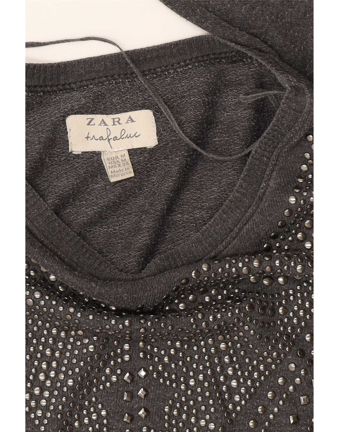 Zara Γυναικεία φούτερ Trafaluc Jumper UK 14 Medium Grey