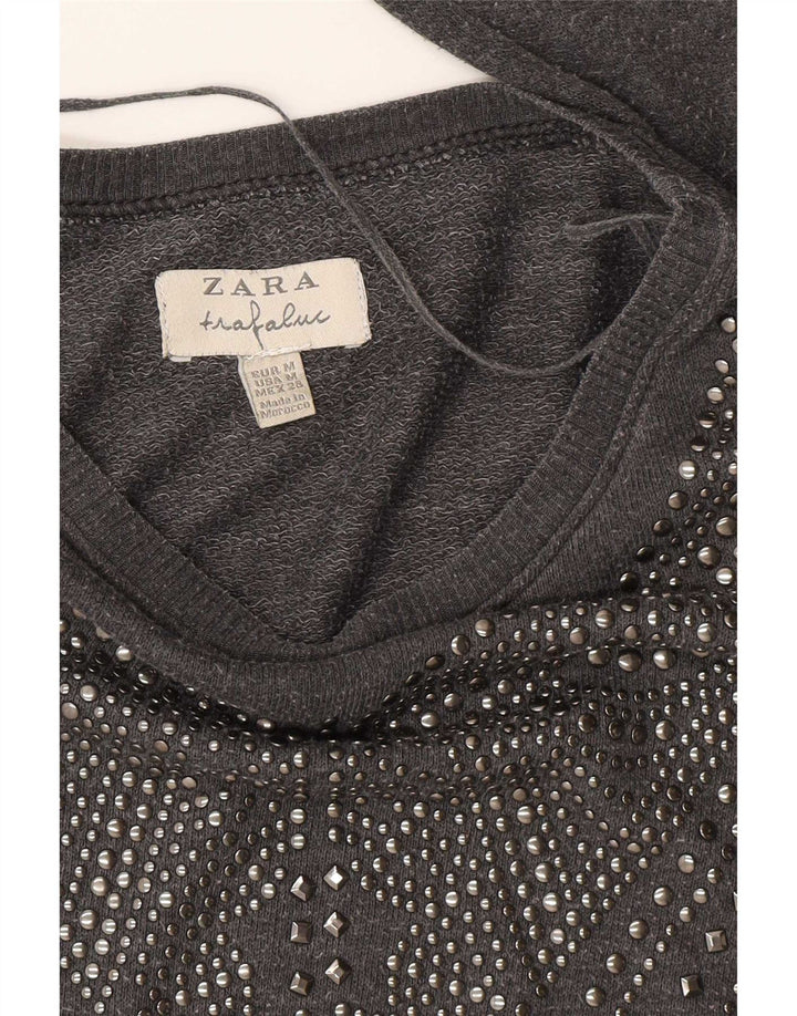 Zara Γυναικεία φούτερ Trafaluc Jumper UK 14 Medium Grey