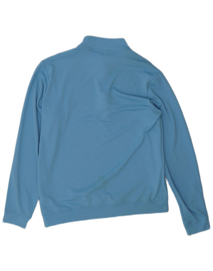 Ανδρική φόρμα πουλόβερ με φερμουάρ Adidas Top Medium Blue Polyester