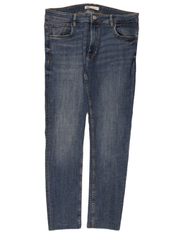 Zara Ανδρικό Slim Jeans EU 44 Large W34 L30 Blue Cotton