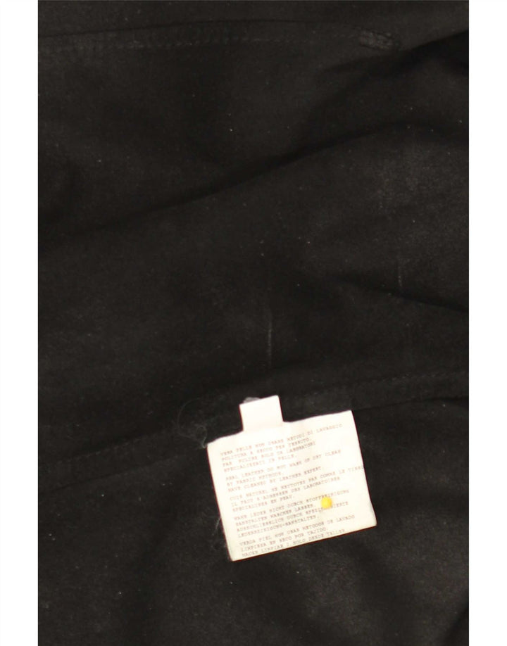 Vintage Γυναικείο Δερμάτινο Πουκάμισο IT 50 XL Μαύρο