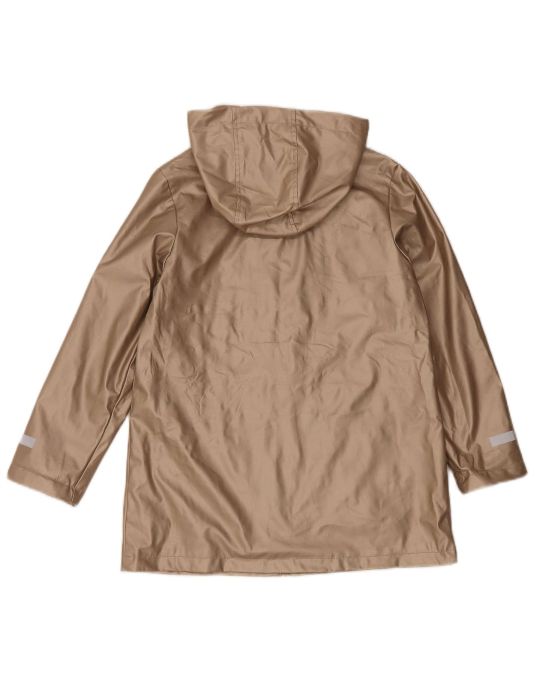 Marks & Spencer Girls Hooded Raincoat 9-10 Years Gold Πολυουρεθάνη