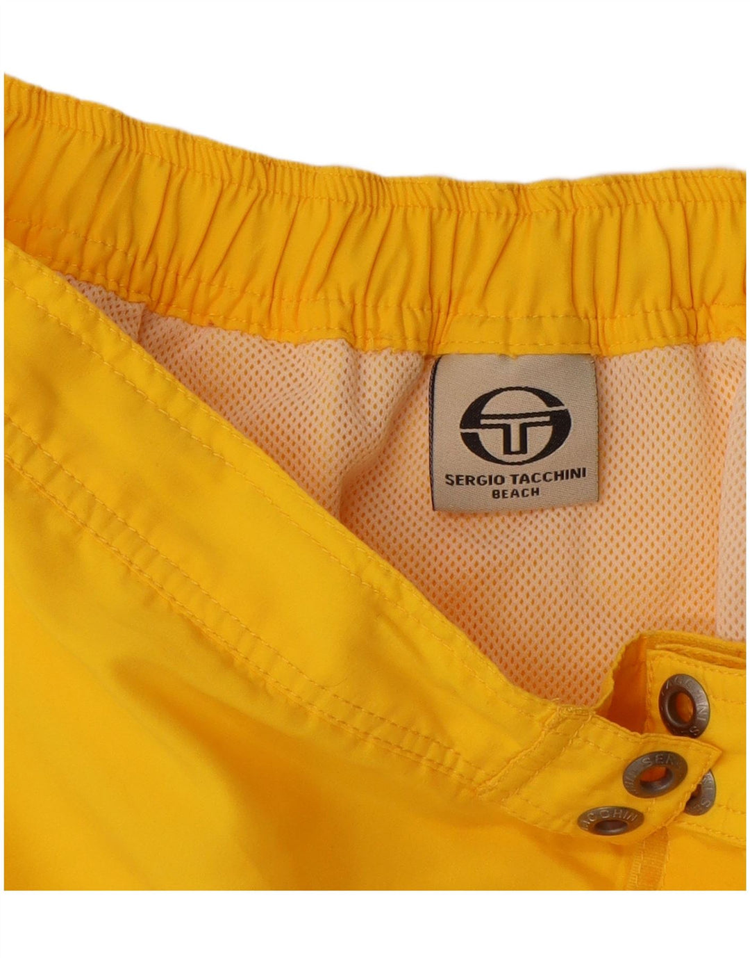 Ανδρικό σορτς κολύμβησης Sergio Tacchini, μεσαίο κίτρινο πολυεστέρα