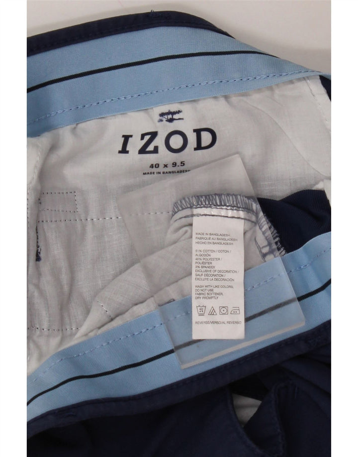 Ανδρικό σορτς Chino IZOD W40 XL Navy Blue από βαμβάκι
