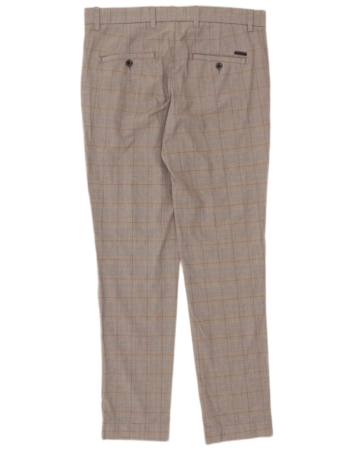 Jack & Jones Ανδρικό Slim Suit Παντελόνι W33 L32 Grey Check