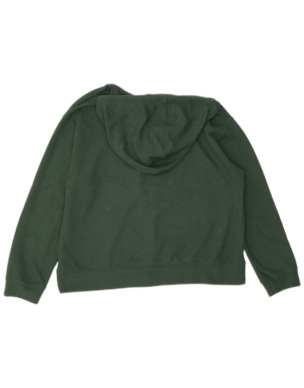 Zara Γυναικείο Hoodie Jumper UK 10 Small Green Polyester