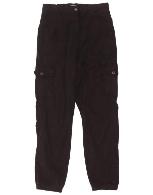 Marks & Spencer Γυναικεία Joggers Παντελόνια Cargo UK 10 Small W28 L30 Black