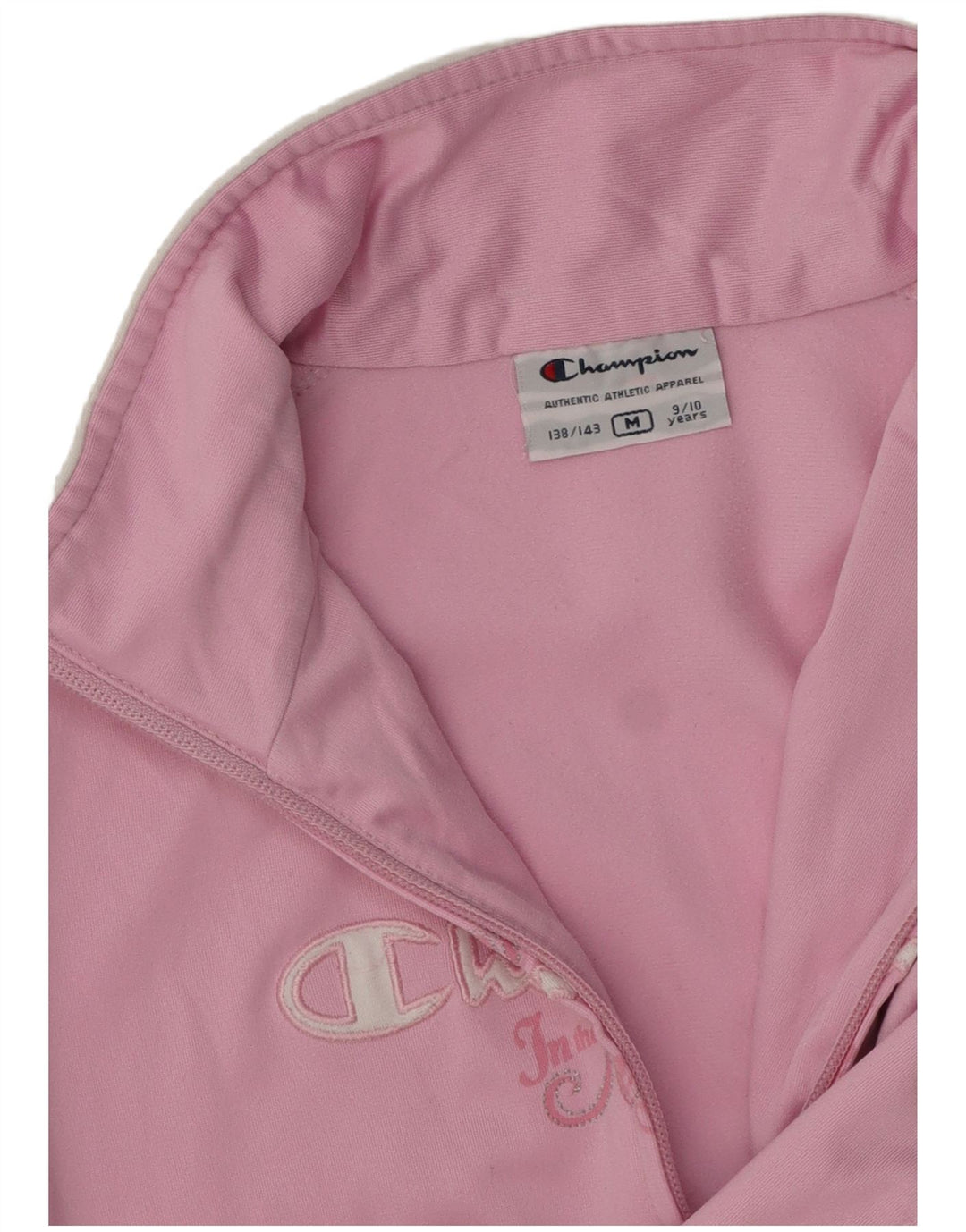 Κορίτσια αθλητική φόρμα CHAMPION Top μπουφάν 9-10 ετών Medium Pink Colourblock