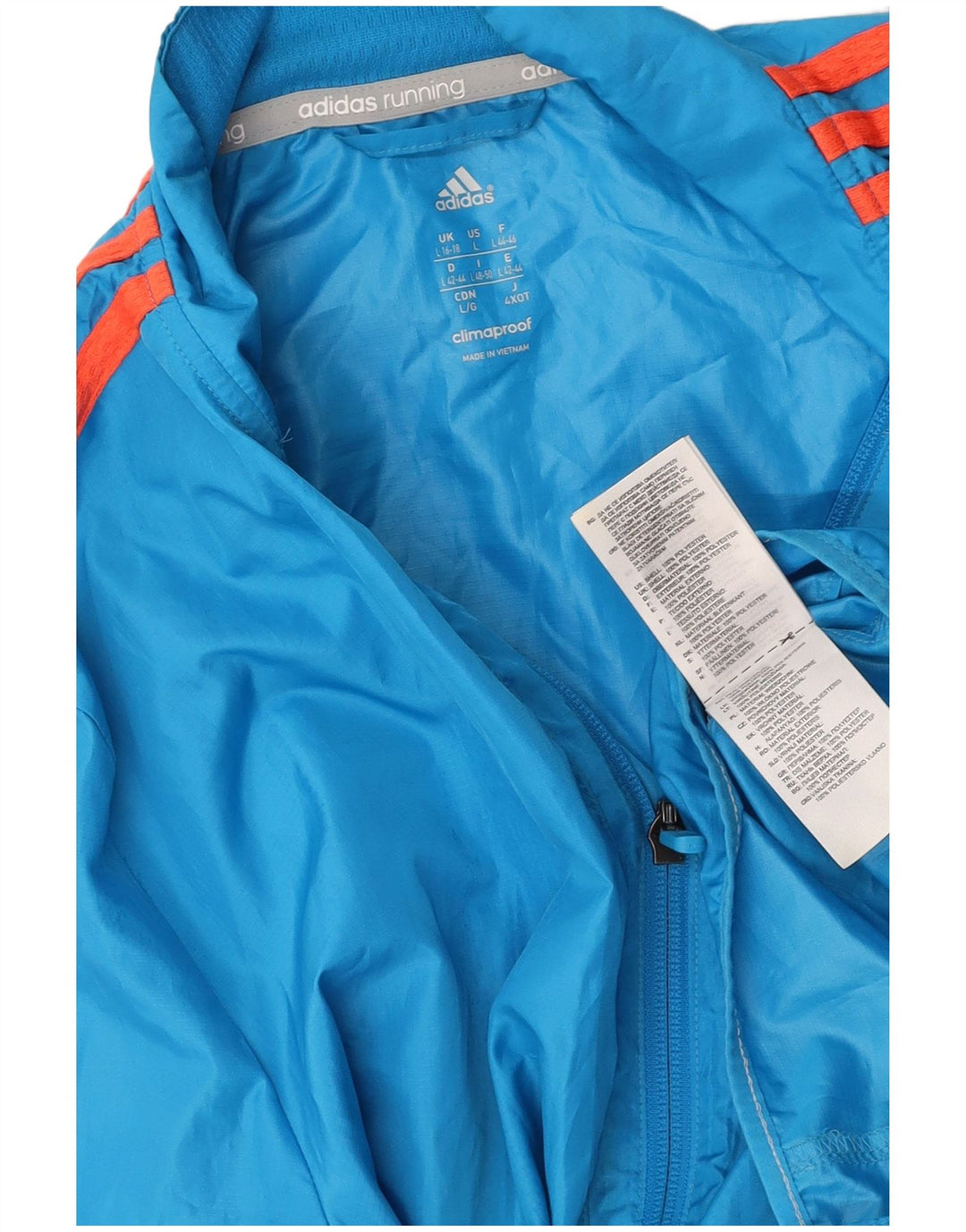 Γυναικεία φόρμα ADIDAS Response Top Jacket UK 16/18 Large Blue Polyester