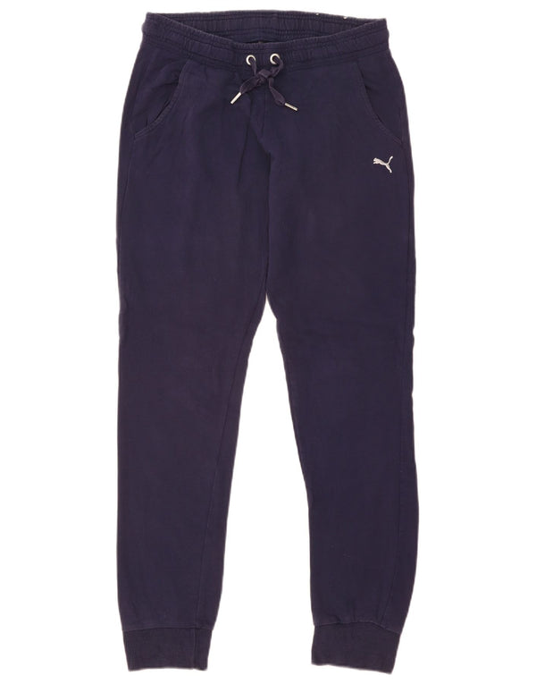 Puma Γυναικεία φόρμα παντελόνι Joggers UK 12 Medium Navy Blue Cotton
