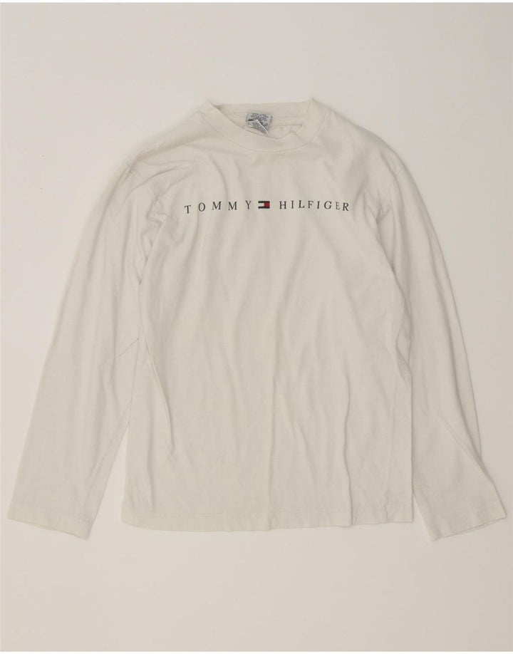 Tommy Hilfiger Boys Graphic Top Μακρύ μανίκι 13-14 ετών Μεσαίο λευκό βαμβακερό