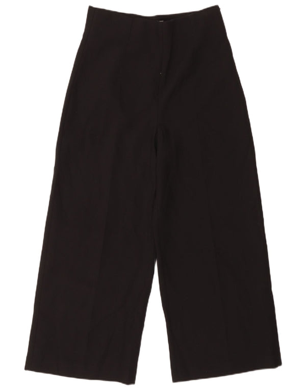 Zara Γυναικείο Φαρδύ Παντελόνι Casual Medium W28 L25 Μαύρο