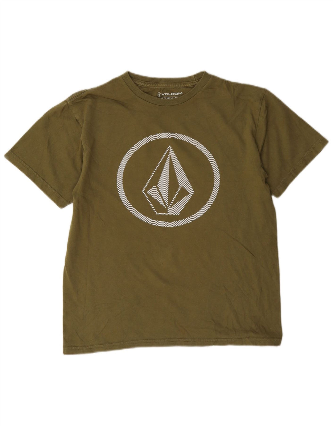 Volcom Boys Graphic T-Shirt Top 11-12 ετών Μεσαίο χακί βαμβάκι