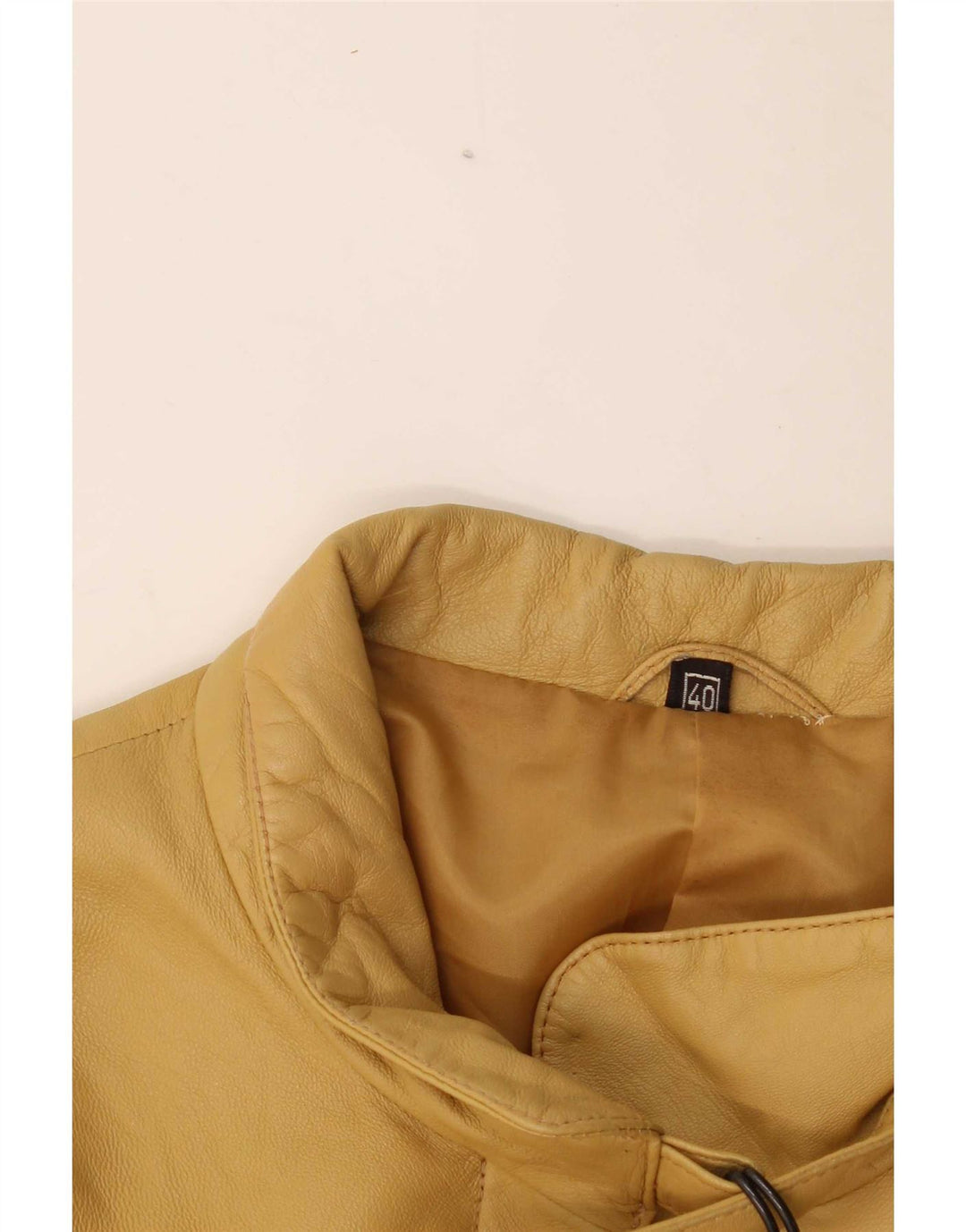 Vintage Γυναικείο Δερμάτινο Μπουφάν EU 40 Medium Yellow Leather