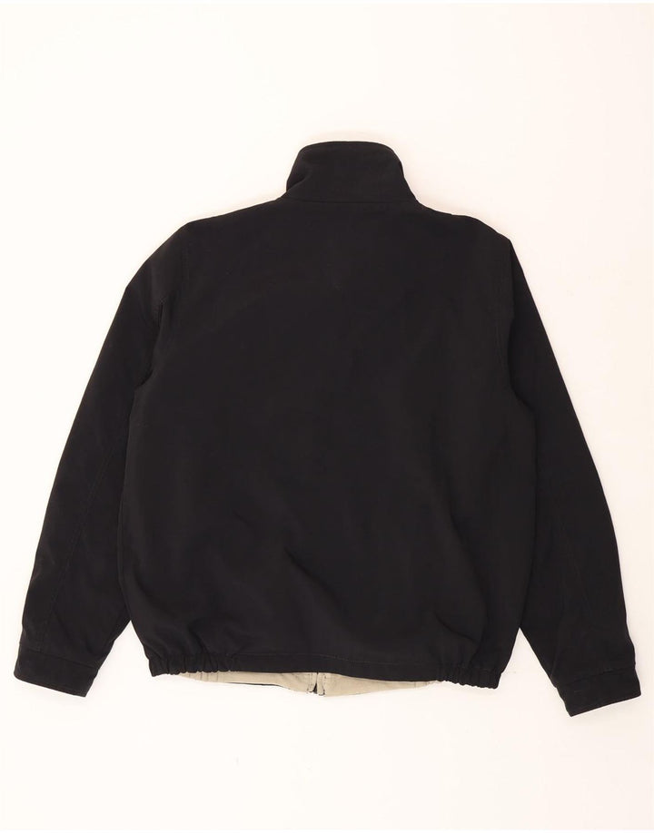 Kappa Mens Bomber Jacket UK 40 Large Black Nylon