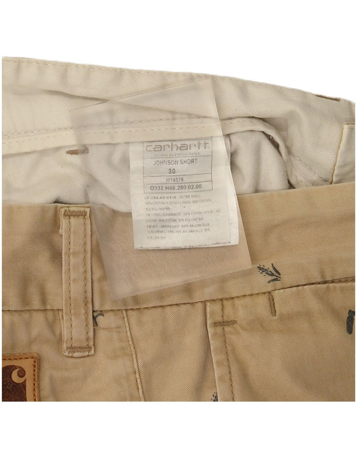 Ανδρικό σορτς Chino με Abstract Pattern Carhartt W30 Βαμβακερό μεσαίο μπεζ