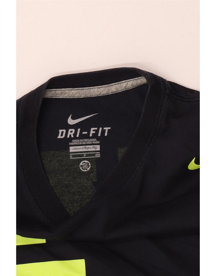 Μπλουζάκι Nike ανδρικό Dri Fit γραφικό μπλουζάκι, μικρό ναυτικό μπλε