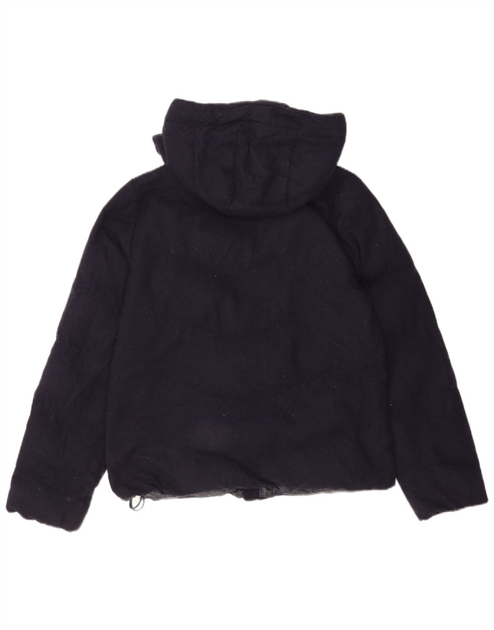 Gap Γυναικείο μπουφάν με κουκούλα UK 14 Medium Navy Blue Wool