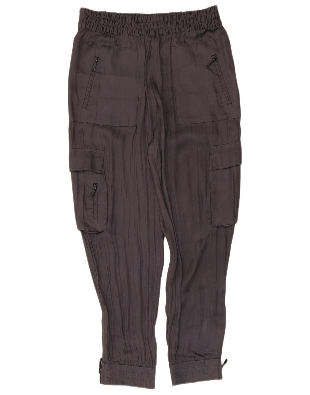 Zara Γυναικείο Joggers Παντελόνι Cargo Medium W28 L26 Grey Polyester