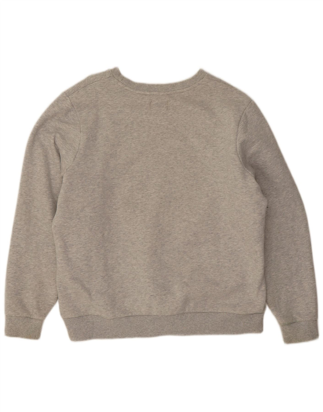 Superdry Γυναικείο Φούτερ μεγάλου μεγέθους Jumper UK 16 μεγάλο γκρι βαμβακερό
