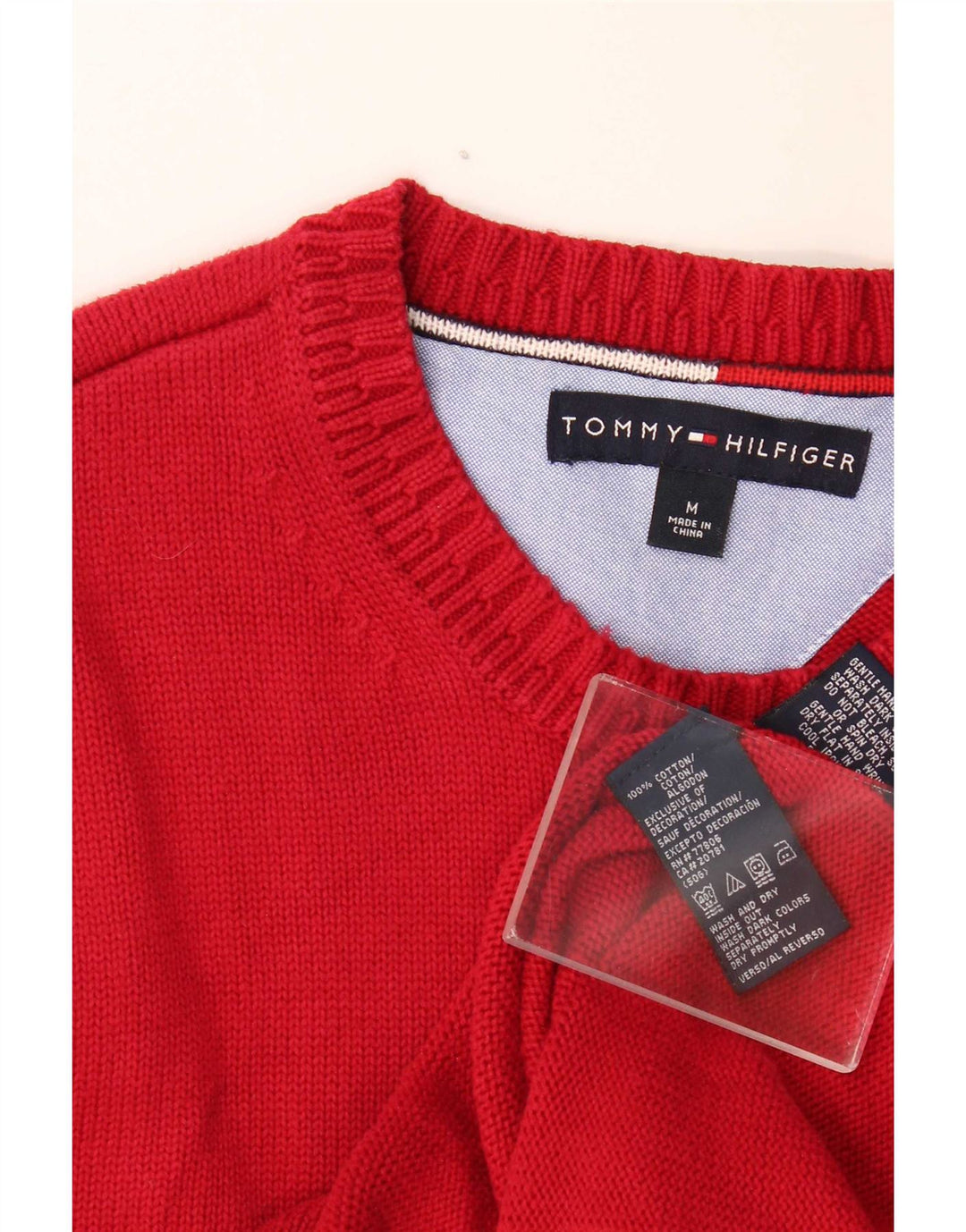 Ανδρικό πουλόβερ Tommy Hilfiger Boat Neck Jumper Medium Burgundy