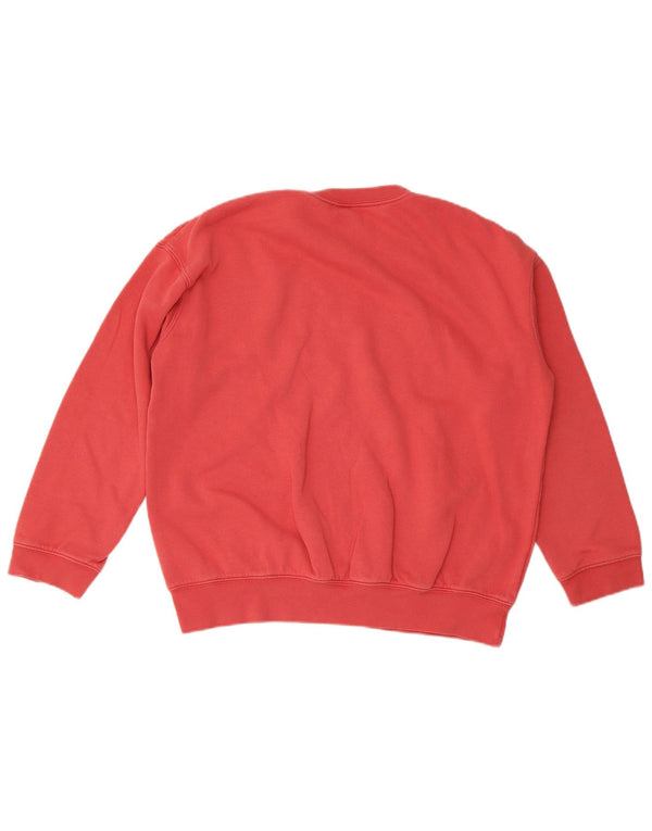 Nike Girls Graphic Relaxed Fit Sweatshirt Jumper 12-13 Years Large Pink