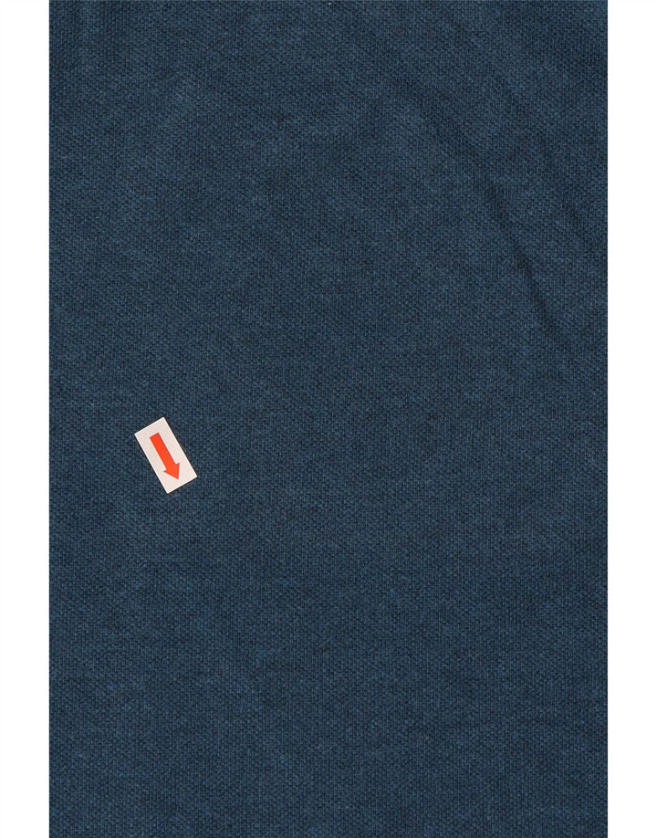 TOMMY HILFIGER Ανδρικό πουκάμισο πόλο με προσαρμοσμένη εφαρμογή XL Μπλε βαμβακερό