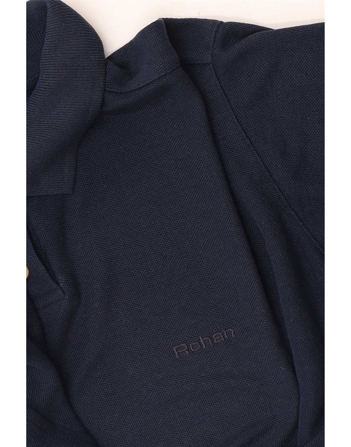 Rohan γυναικείο μπλουζάκι πόλο UK 12 Medium Navy Blue