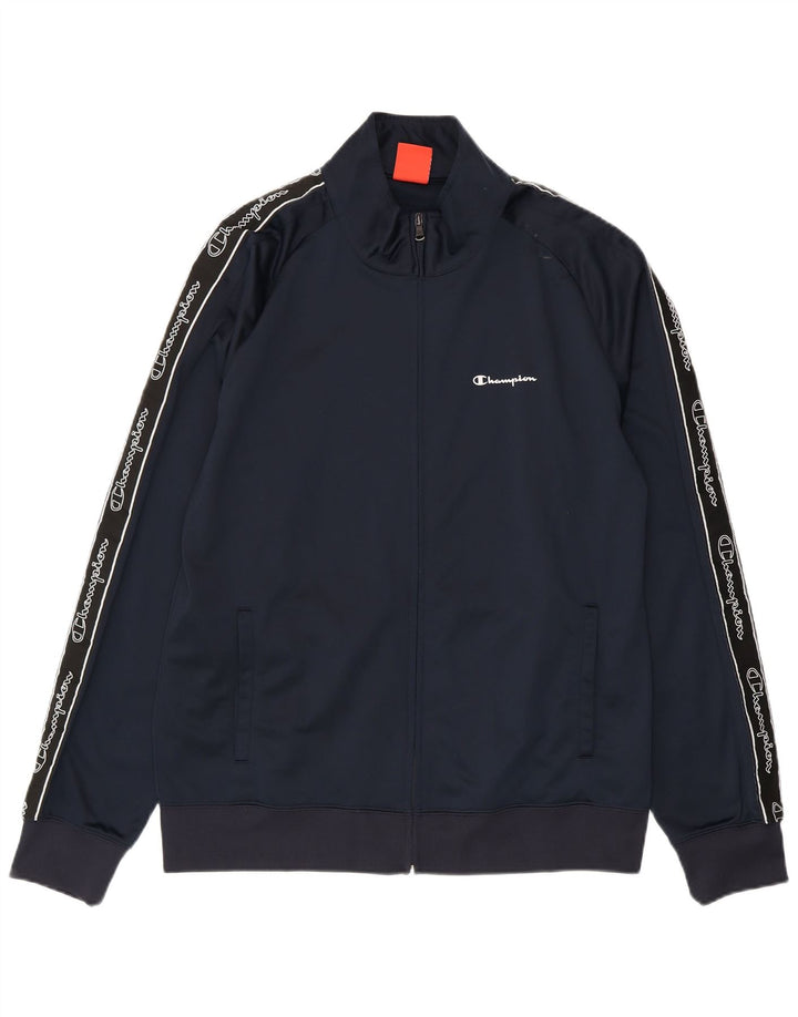 Ανδρική φόρμα Champion Graphic Top Jacket XL Navy Blue Polyester