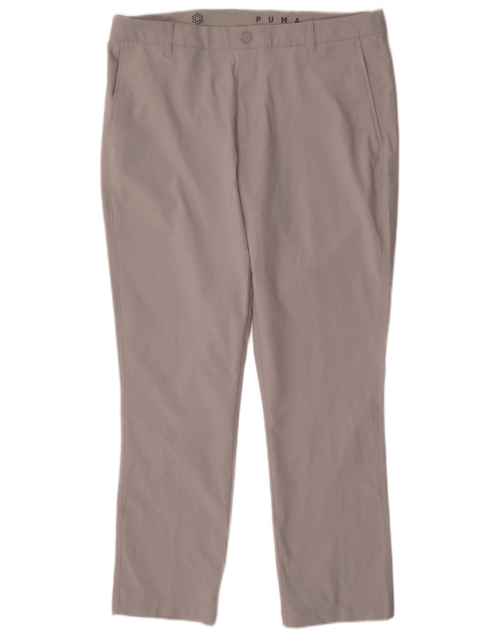 Puma Ανδρικό ίσιο παντελόνι Chino W36 L30 Γκρι Πολυεστέρας