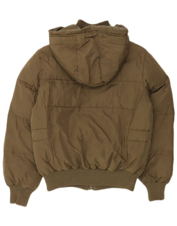 Γυναικείο μπουφάν LEE με κουκούλα με επένδυση UK 10 Small Khaki Polyester