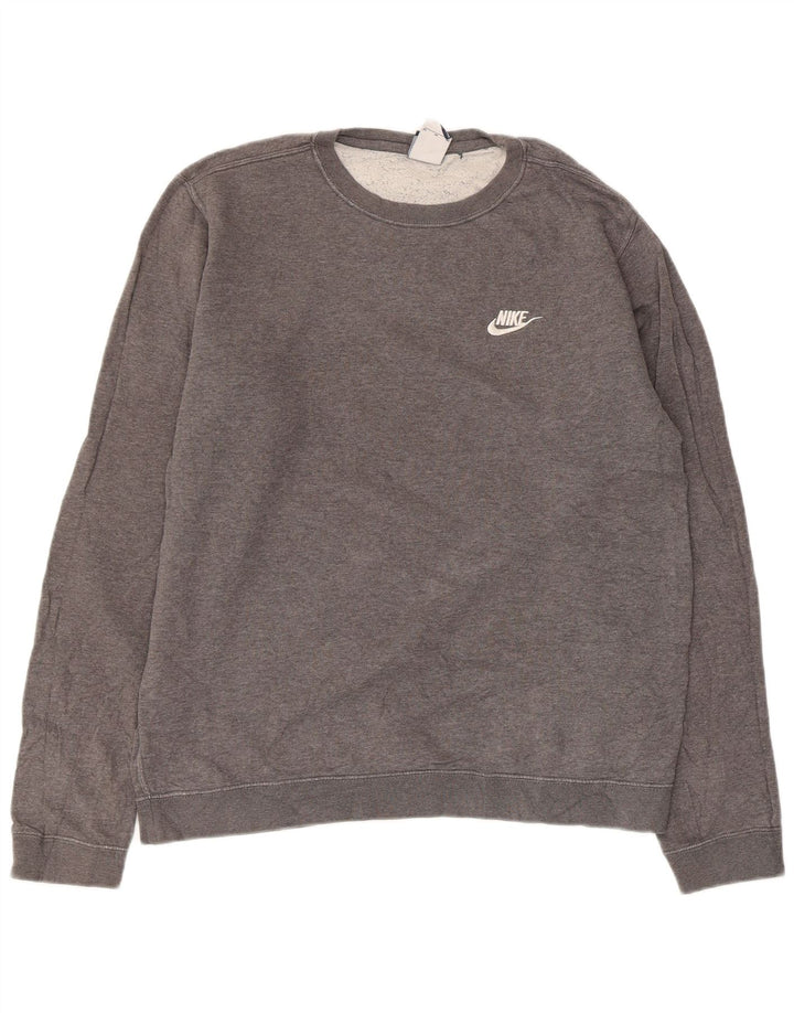 Ανδρικό φούτερ Nike Jumper, μεσαίο γκρι βαμβακερό