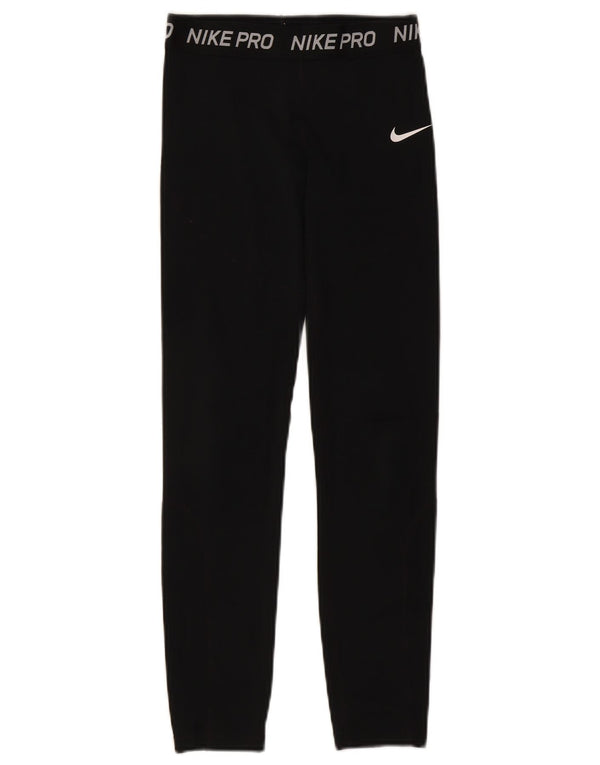 Γυναικεία γραφικά κολάν Nike UK 4 XS μαύρο πολυεστέρα