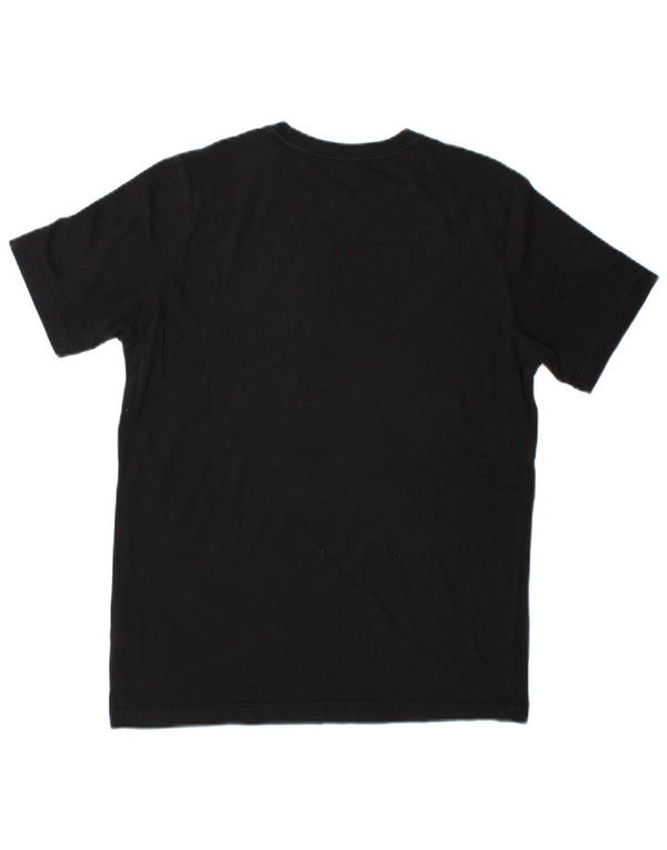 Γραφικό T-Shirt Adidas Boys Top 13-14 ετών Μαύρο βαμβακερό