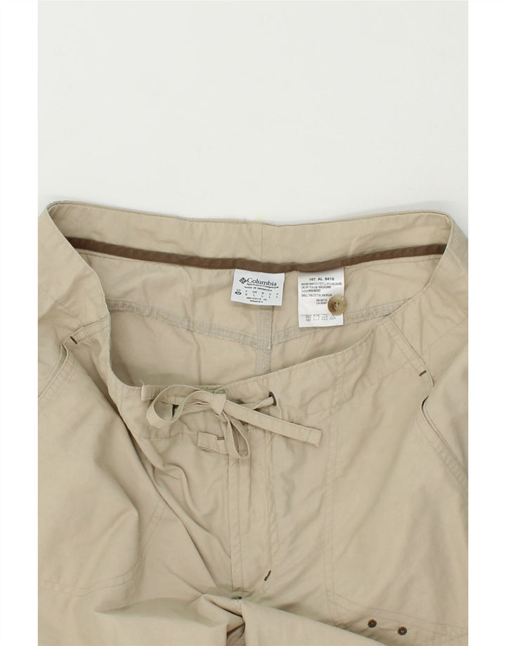 COLUMBIA Womens Bermuda Shorts Large W34 Beige Cotton Vintage Columbia and Second-Hand Columbia from Messina Hembry 