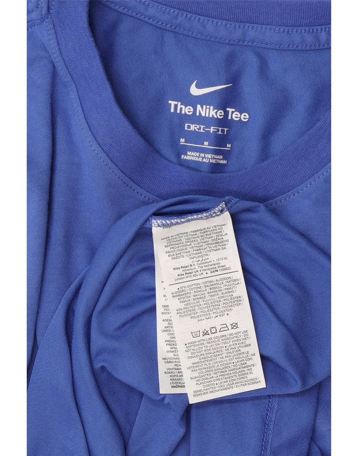 Ανδρικό γραφικό μπλουζάκι Nike, μεσαίο μπλε βαμβακερό
