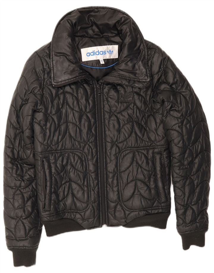 Γυναικείο τζάκετ Adidas Bomber padded UK 12 Medium Black Polyester