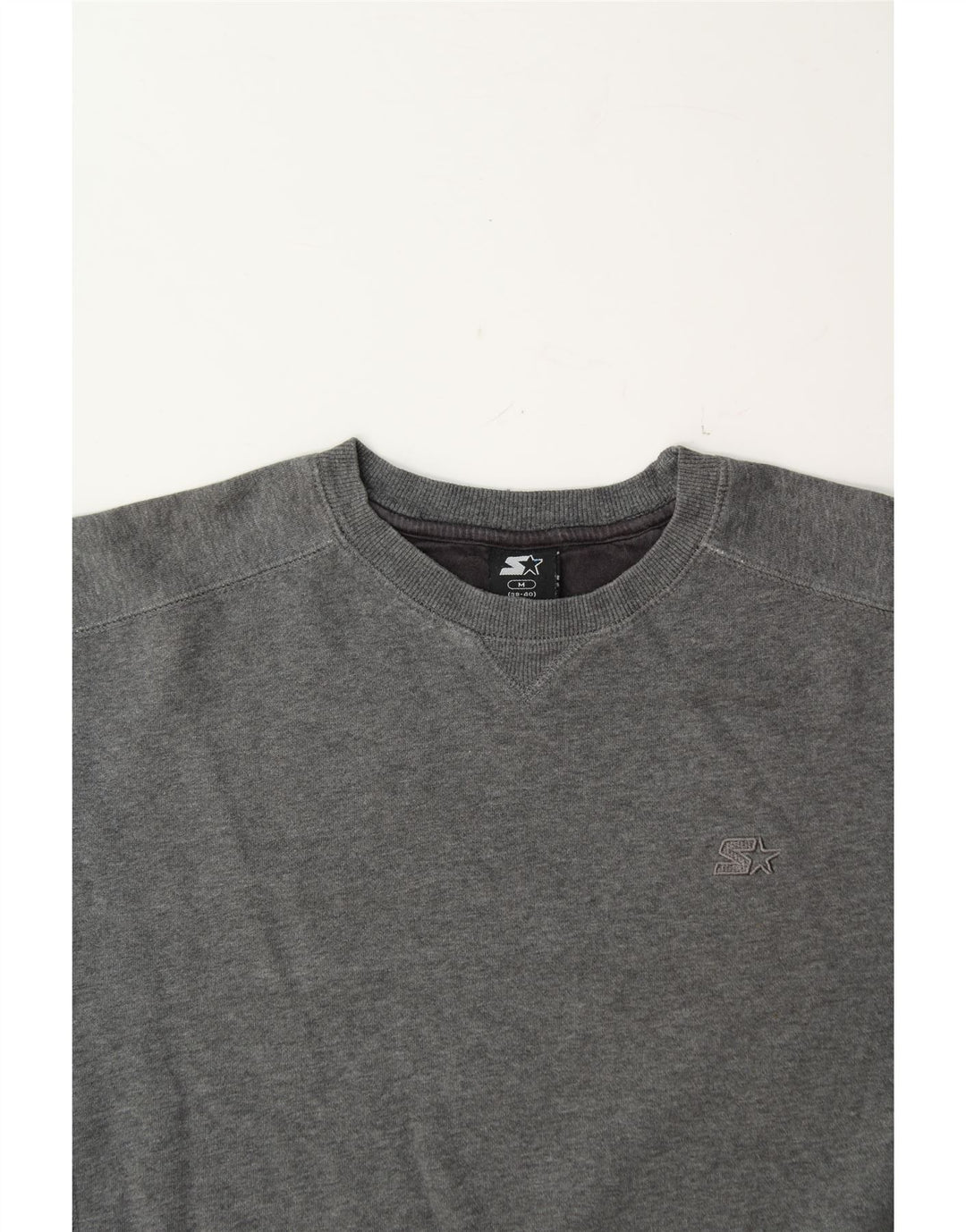 STARTER Mens Sweatshirt Jumper UK 38/40 Medium Grey Cotton Vintage Starter and Second-Hand Starter from Messina Hembry 