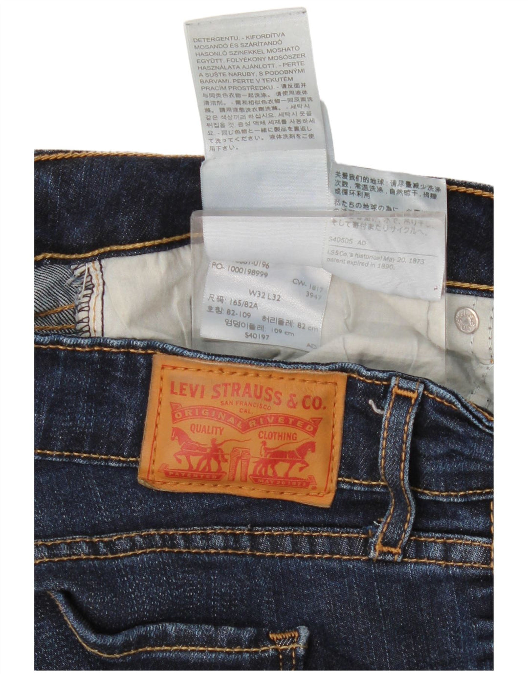 Levi's Womens 711 Skinny Jeans W32 L27 Blue Lyocell