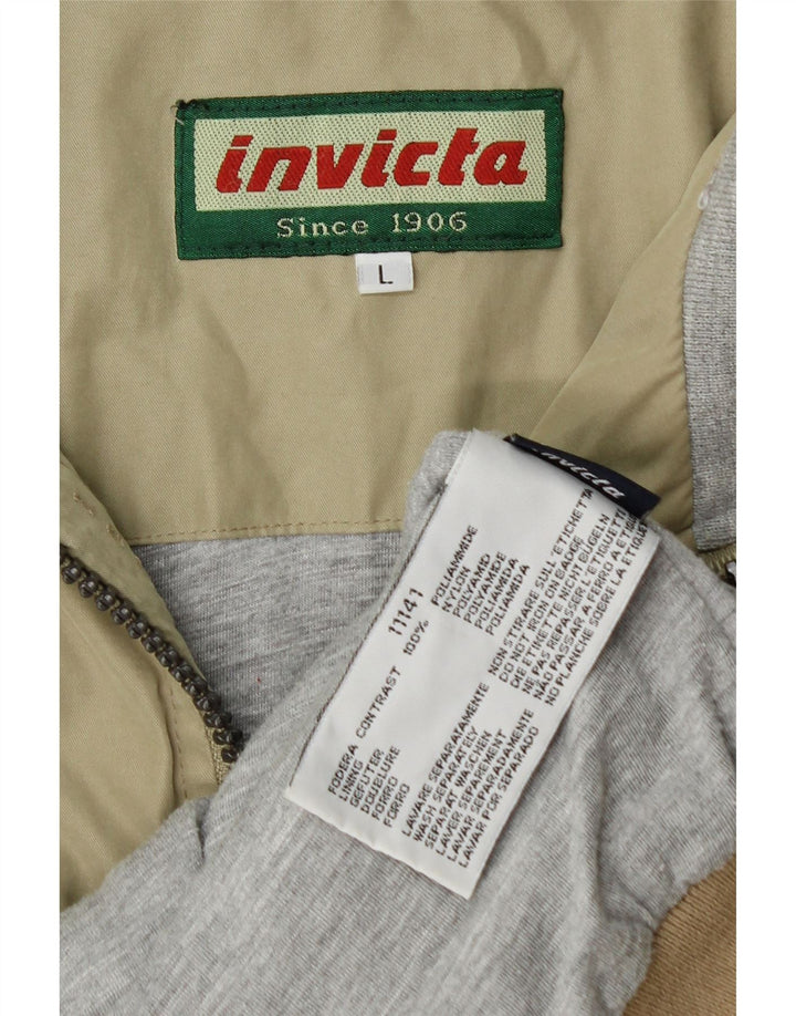 Ανδρικό μπουφάν Invicta Bomber UK 40 Large Khaki Polyamide