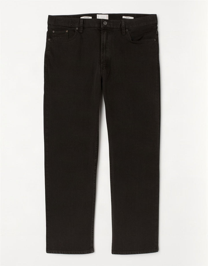 Ανδρικό τζιν ίσιο Marks & Spencer Regular Fit W38 L31 Μαύρο βαμβακερό