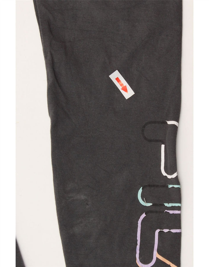 Γυναικεία γραφικά κολάν Fila UK 10 Small Grey Cotton