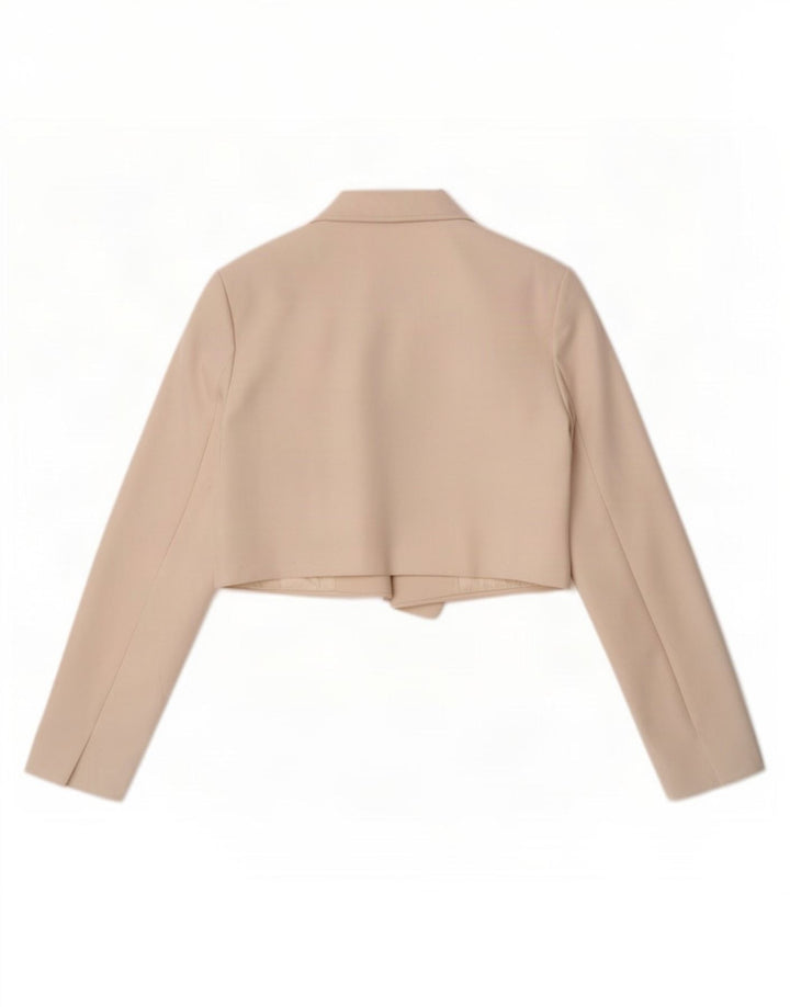 Zara Γυναικείο ανοιχτό μπουφάν Bolero UK 16 Large Off White Polyester