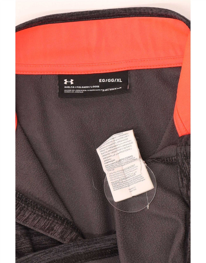 Ανδρική φόρμα Under Armour Cold Gear με λαιμόκοψη πουλόβερ με φερμουάρ Top XL Grey Flecked