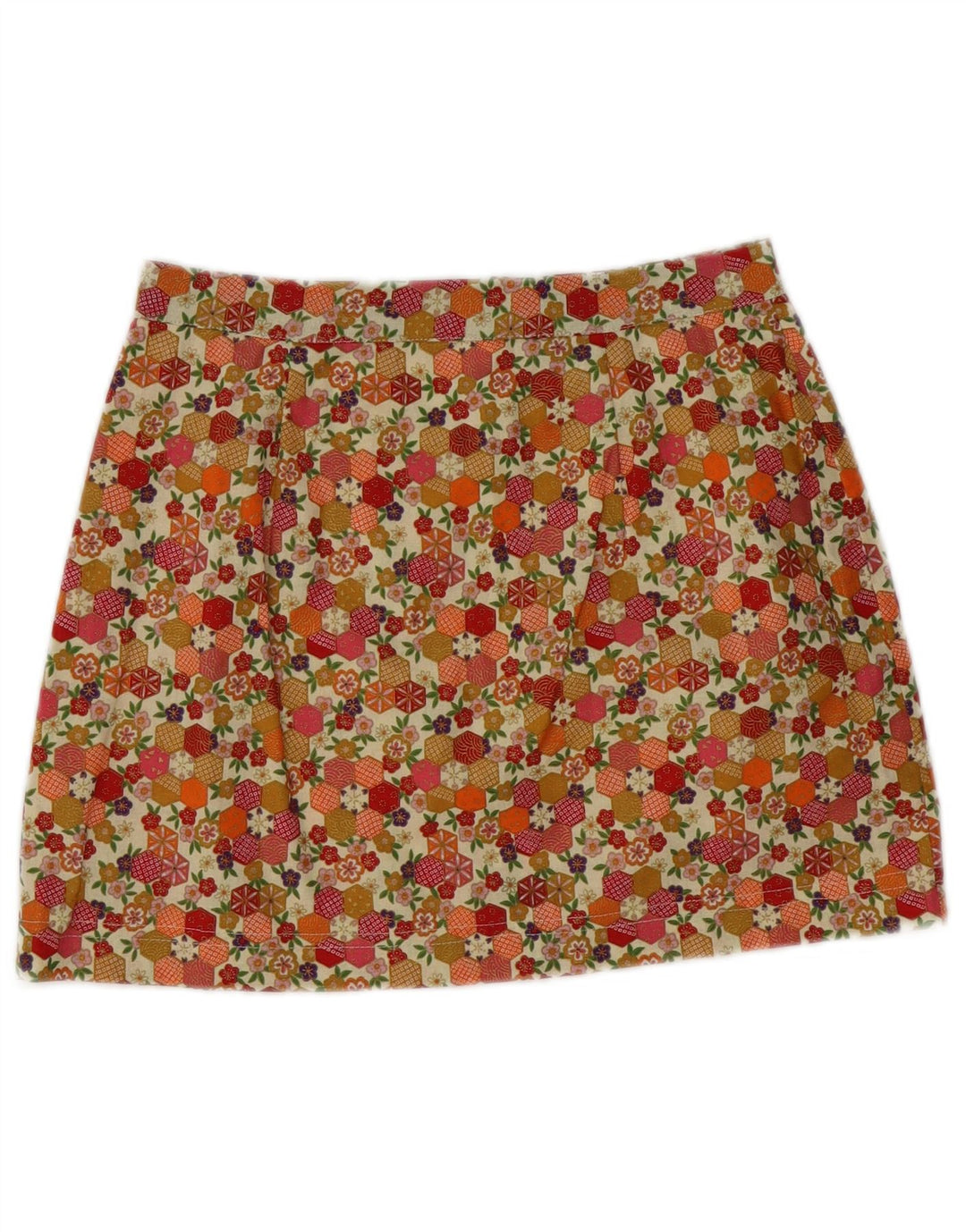 Vintage Γυναικεία Μίνι Φούστα W26 Μικρή Πολύχρωμη Floral
