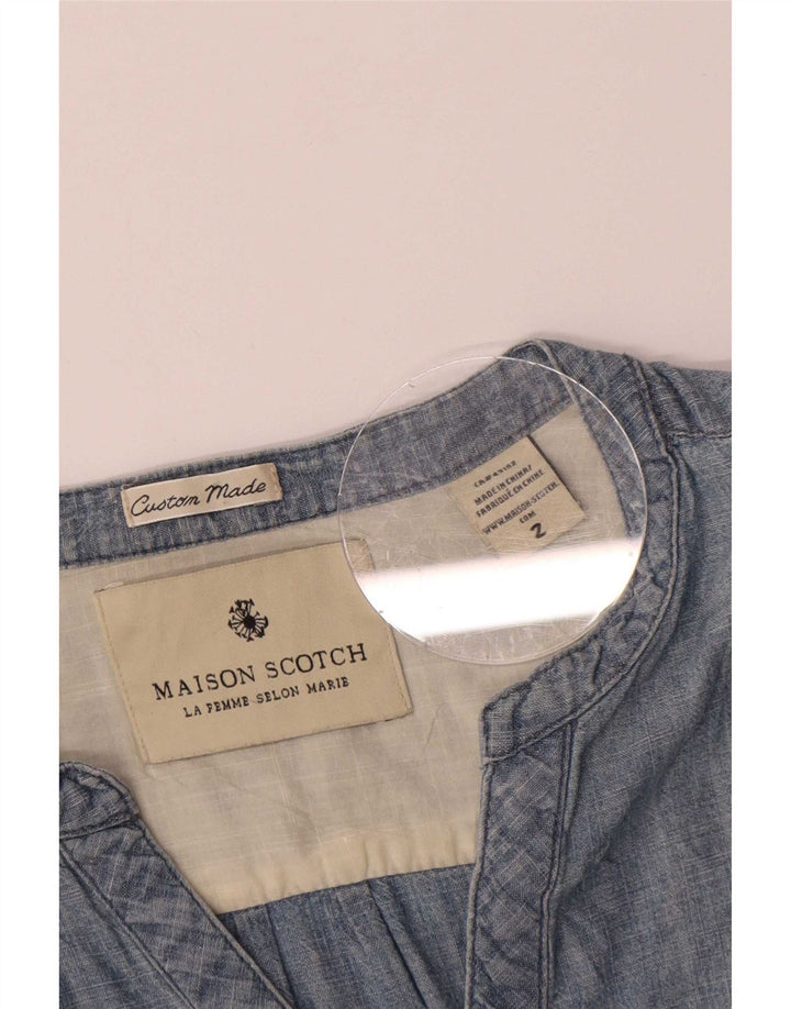 Maison Scotch Γυναικείο πουλόβερ Πουκάμισο US 2 XS Μπλε Βαμβακερό