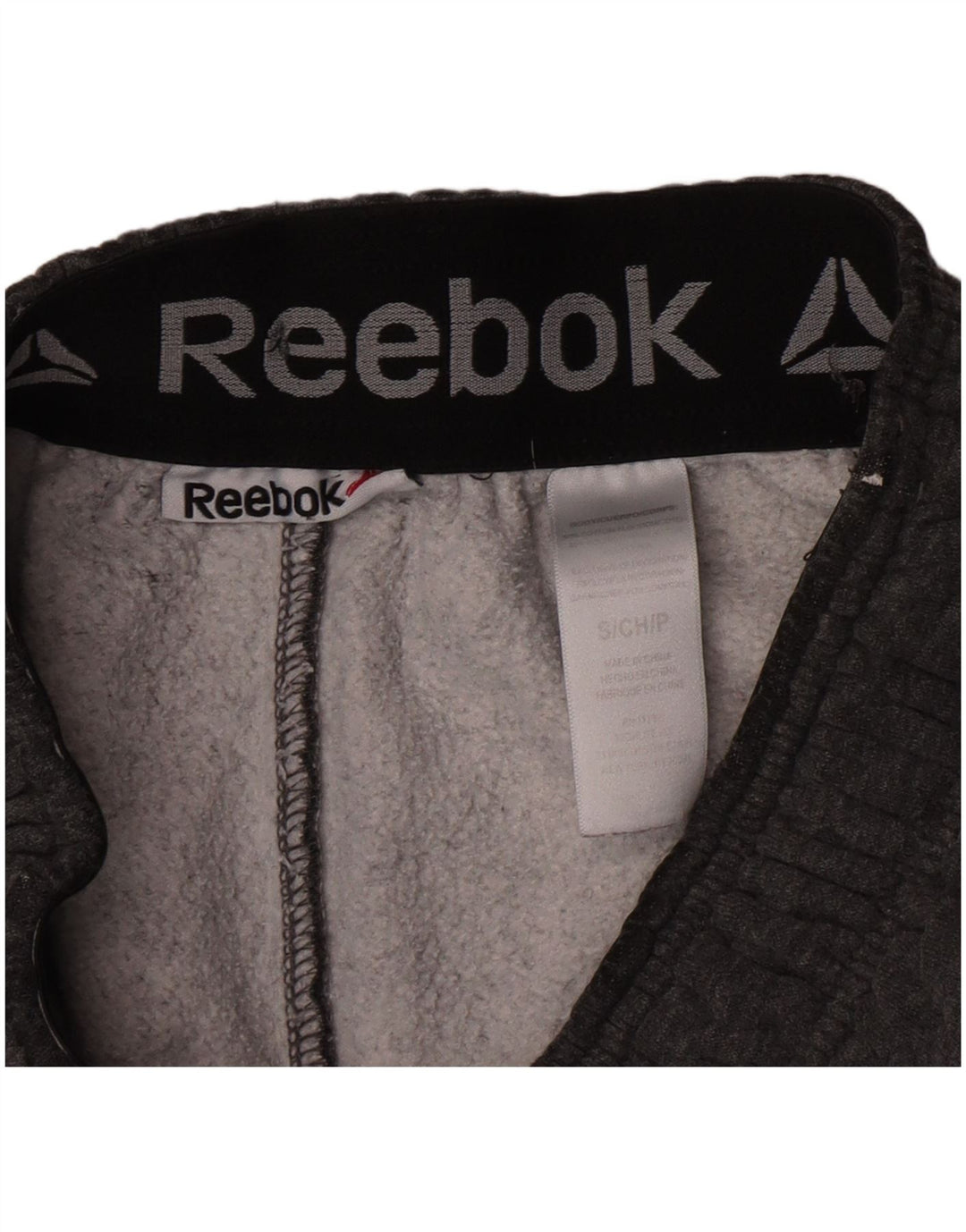 Ανδρικό γραφικό αθλητικό σορτς Reebok μικρό γκρι βαμβακερό