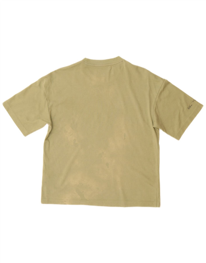 Ανδρικό μπλουζάκι ADIDAS Loose Fit Top Μικρό πράσινο βαμβακερό