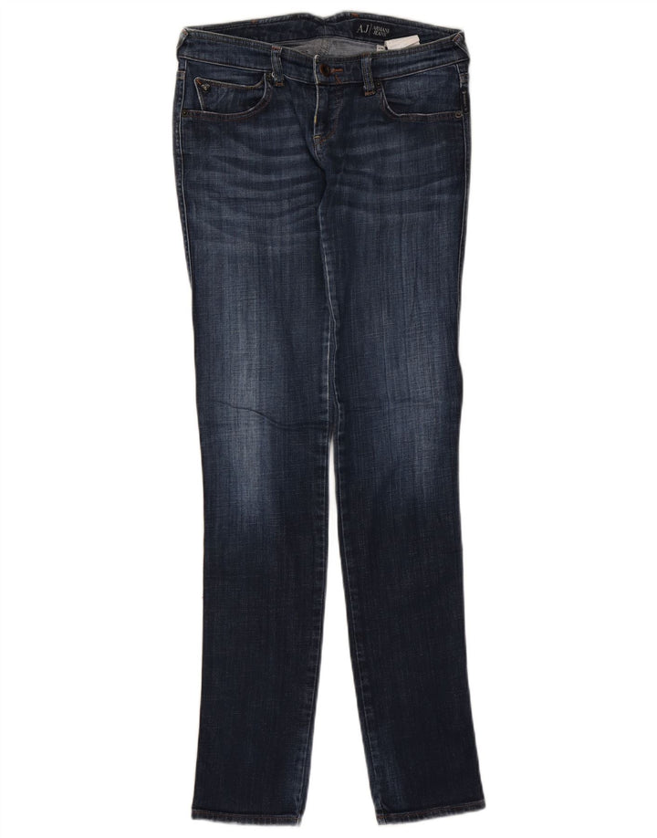 Γυναικείο Armani Graphic Slim Jeans W26 L32 Navy Blue Cotton