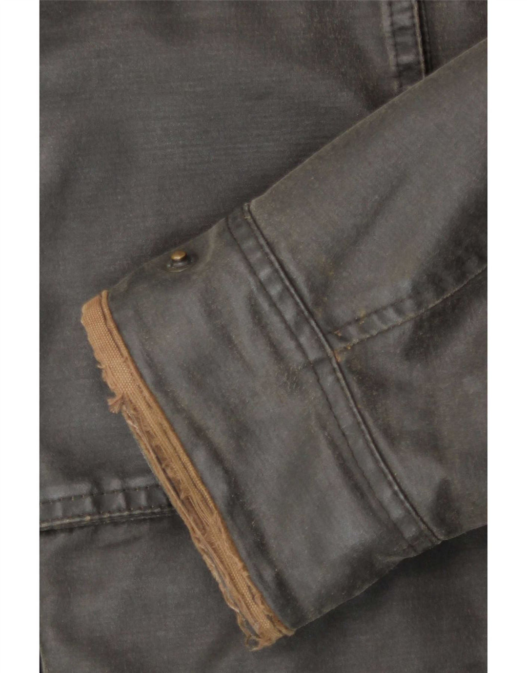 Fat Face Ανδρικό κερωμένο βαμβακερό μπουφάν UK 36 Small Grey Polyester